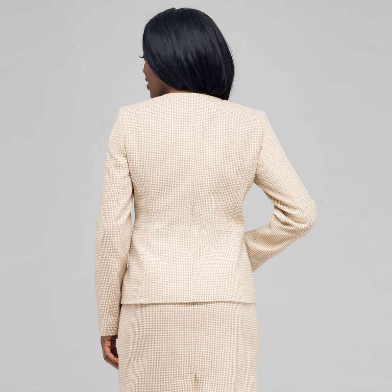 V Neck Jacket., Chino, large image number 1